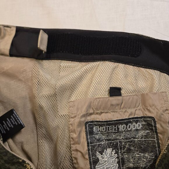 DC Dolla Sign$$ Snowpants Men's XL Y2K All Over Design Army Green Khaki - Picture 7 of 10